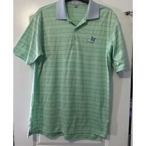 Peter Millar Summer Comfort Shirt Men's Sz L Polo Kapalua Hawaii Golf Mint Green